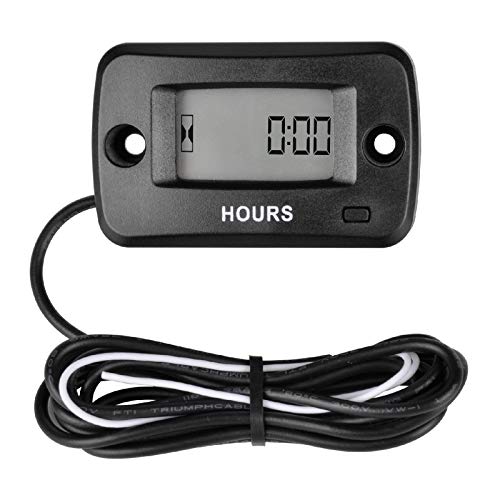 Jayron Digitaler LCD-Betriebsstundenzähler, Wasserdicht, Benzinmotor, Betriebsstundenzähler, Wartungszähler, rückstellbar, für Motorschirme, Kettensägen, Generatoren, Rasenmäher, Marineboote Jayron Digitaler LCD-Betriebsstundenzähler, Wasserdicht, Benzinmotor, Betriebsstundenzähler, Wartungszähler, rückstellbar, für Motorschirme, Kettensägen, Generatoren, Rasenmäher, Marineboote von Jayron