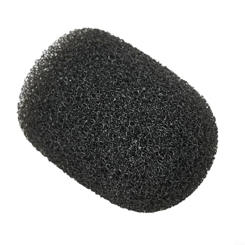 10 Stück Mini Headset Mikrofon Schwamm Schaum Windschutzscheibe Abdeckungen Ersatz Mic Pads (Schwarz) von Jayruit