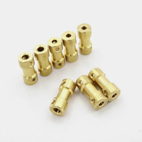2 Stück Messing-Kupplungsgelenke für RC Boot und Auto, 22 3/33/17 mm Motoranschluss (3,17 mm bis 4 mm) von Jayruit