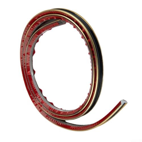 3D PVC Hintergrund Bordüre Streifen, 1M Sockelleiste für Wandreparatur und Dekoration, leicht zu schneiden und zu reinigen (Schwarz Gold) von Jayruit