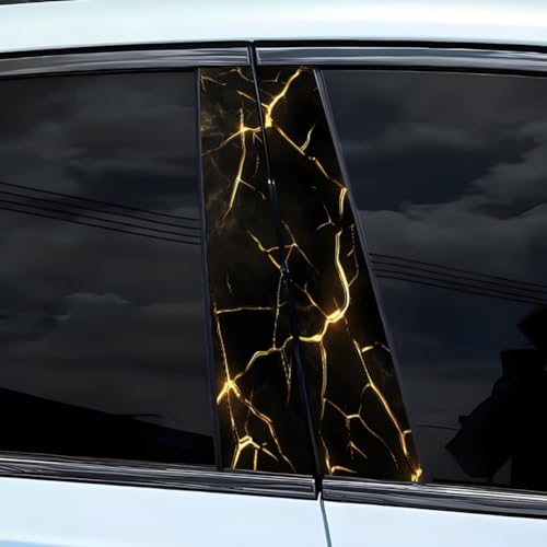 3D Stereoskopisches Rissmuster Autotür B-Säule wasserdichter Aufkleber für Automobildekoration (G) von Jayruit