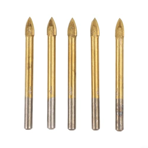 5 x 512 mm Bohrer für Fliesen, Glas und Holz, verzinntes Hartmetall-Design (8 mm) von Jayruit