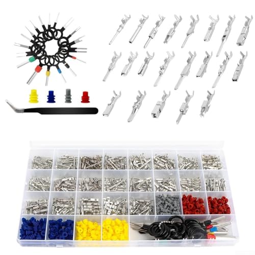 799-teiliges Anschlussklemmen-Set mit Schnappmechanismus für sichere elektrische Verbindungen in Motorrädern, Autos, LKWs und Marinefahrzeugen von Jayruit