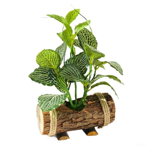 Authentische künstliche Topfblumen, Holzbecken, grüne Pflanze, schöne und lebendige Dekoration (3) von Jayruit