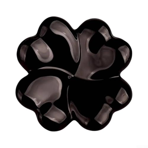 Blattform für Kristallglas-Ornament für elegante Heim- und Hochzeitsdekoration mit Borosilikatglas-Material (schwarz) von Jayruit