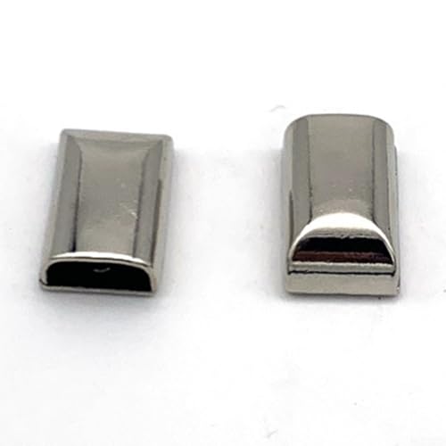Craft Supplies 1020 Stück Metall-Reißverschluss-Stopper mit einfachen Montageschrauben (20 Stück Silber) von Jayruit
