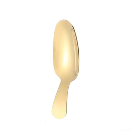 Culinary Essential Funktioneller Teelöffel mit rundem Kopf und komfortablem Griff aus stabilem 304 Edelstahl (#7) von Jayruit