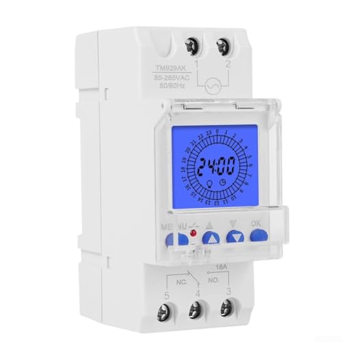 DIN-Schienen-Digitale programmierbare Zeitschaltuhr, effizienter DIN-Modul-Timer-Benutzer, zur Steuerung verschiedener elektrischer Geräte von Jayruit