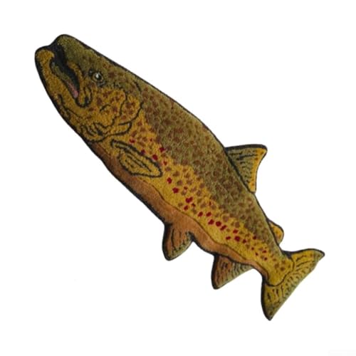 Dekorativer Teppich in Fischform, handgefertigt, 60 cm Länge, einzigartiges unregelmäßiges Design, bunter Naturteppich (D) von Jayruit