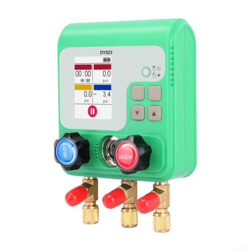 Digitaler Verteiler für Kfz-Reparatur, Klimaanlagen-Vakuum-Manometer mit 32-Bit-Verarbeitungseinheit für HVAC R12 R22 R134A von Jayruit