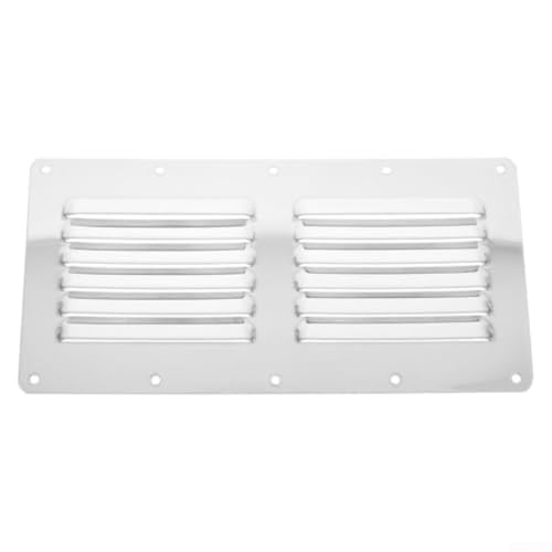 Edelstahl-Küchen-Entlüftungsplatte, rechteckiger Luftauslass mit Lüftungsschlitzen für Grill, Feuerstelle, Kochbereich, Rauchentfernung von Jayruit