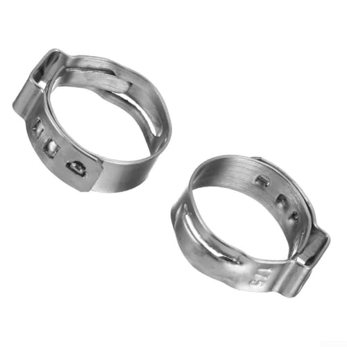 Einohrklemmen-Schlauchschellen, starke und sichere Verbindung für verschiedene Rohre (10 mm) von Jayruit