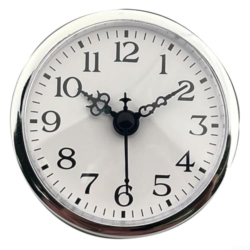 Elegante runde Pendeluhr aus Metall mit eingesetztem Bilderrahmen, kombiniert minimalistischen Stil und Zeitmessung für die Platzierung (B) von Jayruit