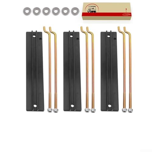 Ersatz-Kit Batterie-Montageplatte und Stange für DS Golfwagen und Elektromodelle 1998 2005 OEM kompatibel 101090801 1013683 Metall und Kunststoff von Jayruit