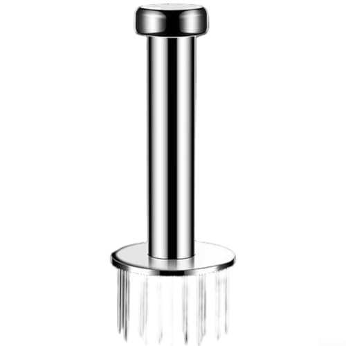 Fleischklopfer aus 304 Edelstahl, mit mehreren Nadelgrößen und ergonomischem Griff für effiziente Fleischzubereitung und Geschmacksverbesserung (rund – 25 Stifte) von Jayruit