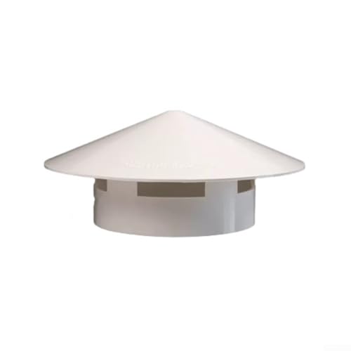 Geruchlose PVC-Belüftungskappe, runde Haube, Regenkappe für Dachlüftung, 75 x 160 mm Rohr (110 mm) von Jayruit
