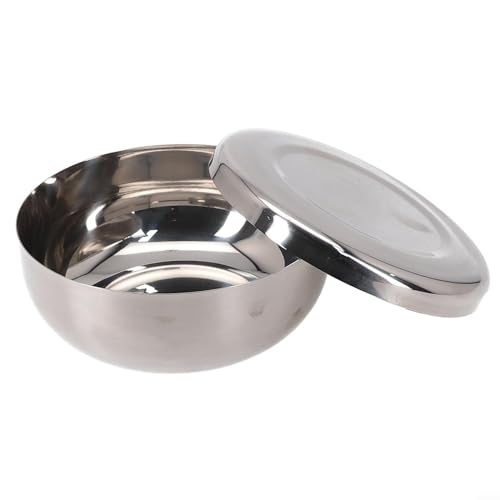 Jayruit Edelstahl Reisschale mit Deckel Set, Koreanische einlagige gedämpfte Reisschalen Küchengeschirr Müslischale Jayruit Edelstahl Reisschale mit Deckel Set, Koreanische einlagige gedämpfte Reisschalen Küchengeschirr Müslischale von Jayruit