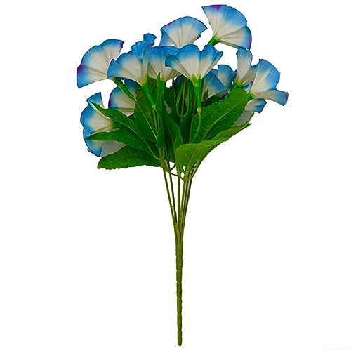 Jayruit Simulation Blumen, Gefälschte Morning Glory Simulation Petunie Hochzeit Wohnkultur Künstliche Blumen Simulation Petunie Blumen Blauer Rand von Jayruit