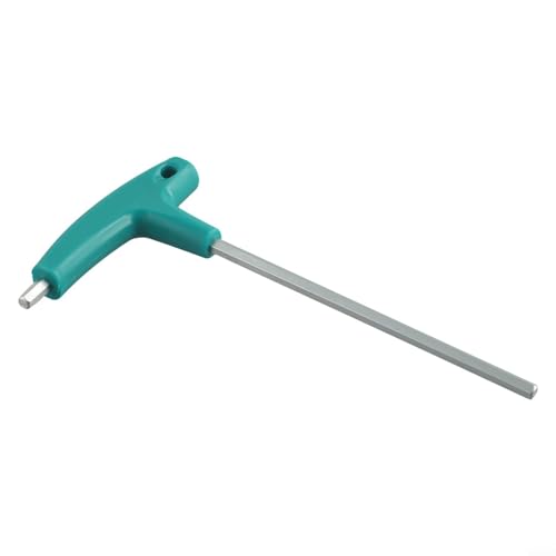Jayruit T-förmiger Schraubenschlüssel für innere sechs Winkelschrauben, ergonomisch geformter Griff, Größenoptionen von 1 5 mm bis 10 mm, starke Bauweise (6 mm) von Jayruit
