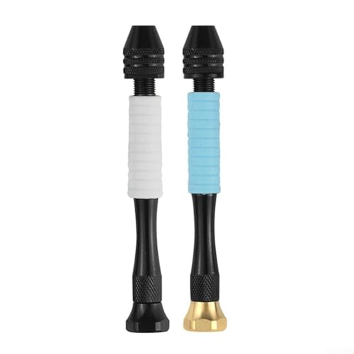 Kleine Handbohrmaschine 0 33 3 4 mm für detaillierte Holzbearbeitung und Modellbau, unverzichtbares Werkzeug für Hobbyisten (Weiß + Blau) von Jayruit
