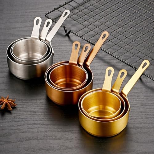 Kleine Soßentopf, Soßentopf, Edelstahl, Milchtopf, Mini-Saucenpfanne, nicht klein, Stielkasserolle mit langem Griff (Bronze, S) von Jayruit