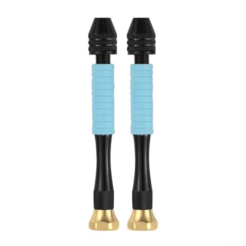 Kleiner Handbohrer 0 33 3 4 mm für detaillierte Holzbearbeitung und Modellbau, unverzichtbares Werkzeug für Hobbyisten (Blau) von Jayruit