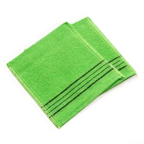 Körperpeeling-Waschlappen, 2 Stück, für seidig glatte Haut in der Dusche (2 grün) von Jayruit