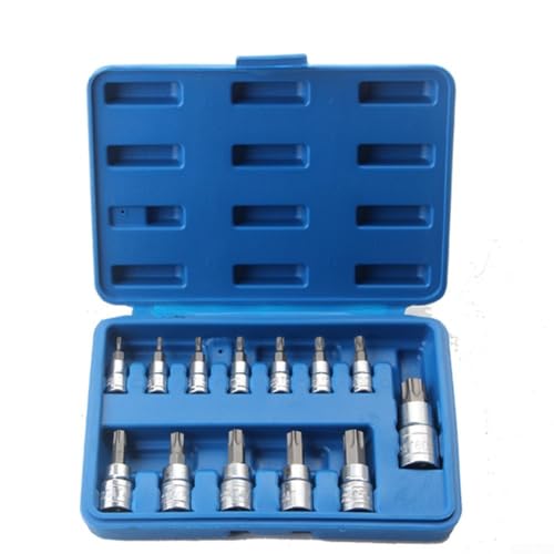 Komplettes 13-teiliges Torx-Bit-Steckschlüssel-Set mit organisiertem Aufbewahrungskoffer für Automobil- und Maschinenreparaturen Komplettes 13-teiliges Torx-Bit-Steckschlüssel-Set mit organisiertem Aufbewahrungskoffer für Automobil- und Maschinenreparaturen von Jayruit