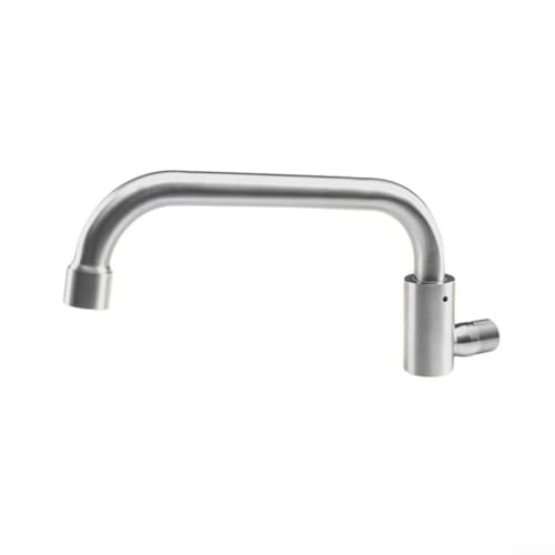 Küchenarmatur aus Edelstahl zur Wandmontage, Wasserreiniger mit Bubbler für effizienten Wasserfluss für den privaten und gewerblichen Gebrauch (25 cm) von Jayruit