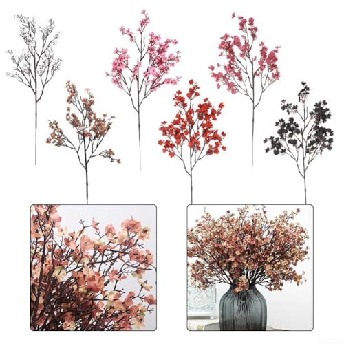 Künstliche Blumen mit langen Stielen für Vasen, Hochzeitsdekorationen und kreative Arrangements für drinnen und draußen (schwarz) von Jayruit
