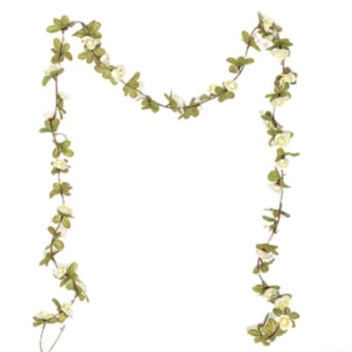 Künstliche Blumengirlande zum Aufhängen, Rose, für Zuhause und besondere Anlässe, Weiß, 3 Stück Künstliche Blumengirlande zum Aufhängen, Rose, für Zuhause und besondere Anlässe, Weiß, 3 Stück von Jayruit