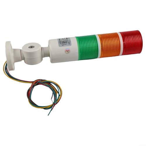 LED Alarmsignal Tower für elektronische Maschinen mit stabilem Polycarbonat Lampenschirm 12 24V (BEM-X-50-3T-D) von Jayruit