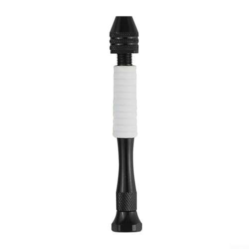 Mini-Handbohrmaschine für manuelle Holzbearbeitung und Handwerk, Drehbohren mit stabilem Dreibackenfutter und Silikongriff 0, 3, 3, 4 mm (2 Stück) von Jayruit