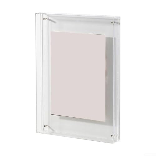 Moderner Acryl-Bilderrahmen, doppelseitig, transparent, Präsentationsständer, Fotohalter, Desktop-Wandmontage, Heimdekoration, Kunstgalerie (transparent) von Jayruit