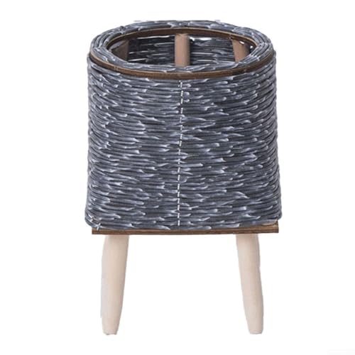 Moderner Blumentopf aus Rattan, dreieckig, für dekorative Pflanzenaufbewahrungslösungen (C) von Jayruit