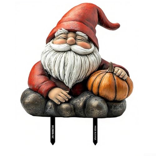 Outdoor-PVC-Gartenkarte mit weihnachtlichen Design-Elementen, einfach in den Boden zu stecken für festliche Garten- und Hofdekoration (DC20006) von Jayruit