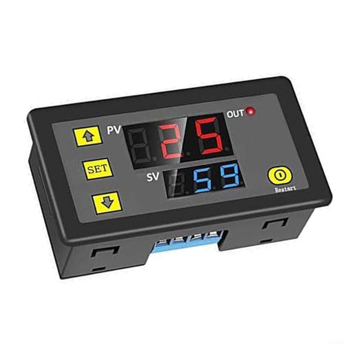 Programmierbare digitale Zeitzyklus-Ein-/Aus-Steuerung, DC 12 V Timer-Schaltermodul, kompatible Last 10 A/30 V von Jayruit