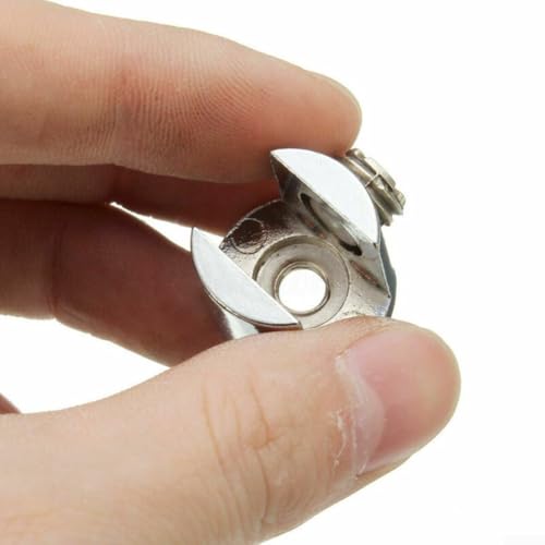 Regalhalterungen aus poliertem Chrom, 10 Stück, Zinklegierung, Klemmen für 6 x 12 mm Glas (10–12 mm) von Jayruit