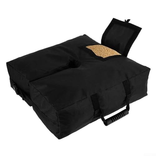 Robuste Sandsack-Basis aus Oxford-Gewebe, für windabweisende Terrassen- und Gartenschirme, abnehmbares quadratisches Design mit 46 x 46 x 15 cm von Jayruit