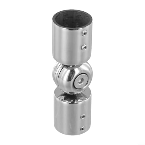 Rundrohrverbinder für Duschraum Badezimmer Glastür mit hochwertigem Material (Silber) von Jayruit