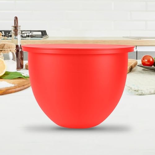 Silikon-Schüsseleinsätze für Küchenmaschinen, 5 l Fassungsvermögen, antihaftbeschichtet, leicht zu reinigen, Ersatzzubehör, kompatibel mit Kippkopf-Modellen (rote Silikonschale) von Jayruit