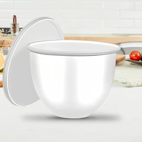 Silikon-Schüsseleinsätze für Küchenmaschinen, 5 l Fassungsvermögen, antihaftbeschichtet, leicht zu reinigen, Ersatzzubehör, kompatibel mit Kippkopf-Modellen (weiße Silikonschale) von Jayruit