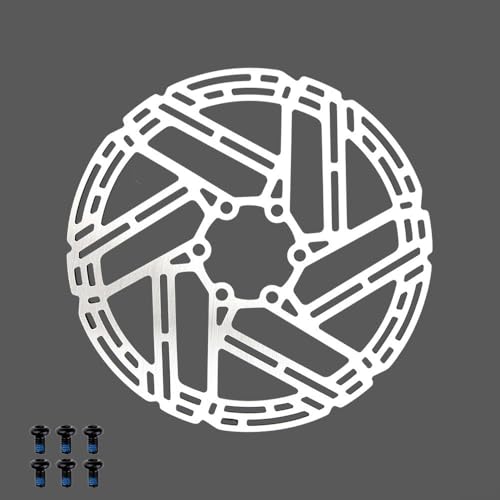 Sleek Design MTB Bremsscheiben Zuverlässige Leistung in beiden Standardgrößen von 140mm und 160mm (2x160MM silber) von Jayruit