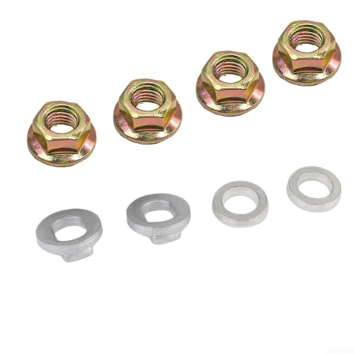 Stahl-Sicherheits-Unterlegscheibe und Motormuttern für 16-mm-Wellennabenmotoren an Elektrofahrrädern, unterstützt Leistung von 3000 W bis 12000 W (Gold) von Jayruit