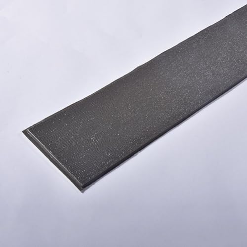 Stilvolle 3D-Wandaufkleber, PVC-Bodenleiste, einfach anzubringen, wasserdicht, perfekt für Küche, Bad und Wohnzimmer, 70 cm x 11 cm (schwarz grau) von Jayruit