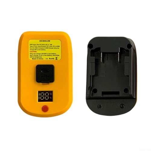 Tragbarer Akku-Ladegerät-Adapter für 18 V für Bosch & Dewalt Dual-Geräte zum Aufladen mit starker Bauweise (für DCB203) von Jayruit