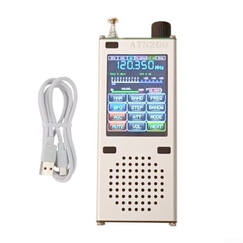Tragbares ATS200 All Band Radio mit Luftfahrtband SSB, 2 4 Zoll Touchscreen Display, High Fidelity Stereo Audio und Long Rod Antenne für den Außenbereich Tragbares ATS200 All Band Radio mit Luftfahrtband SSB, 2 4 Zoll Touchscreen Display, High Fidelity Stereo Audio und Long Rod Antenne für den Außenbereich von Jayruit