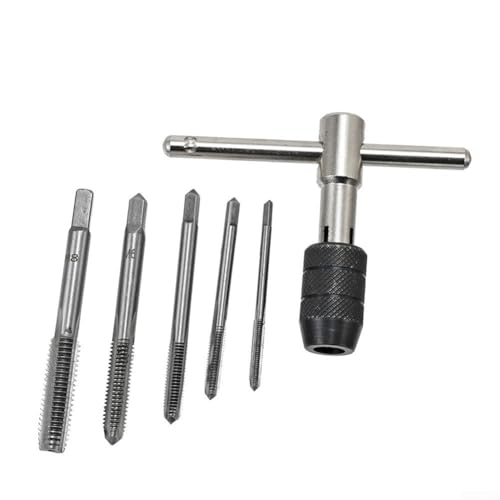 Verstellbares 5-teiliges Ratschenschlüssel-Set M8 metrisches Gewinde mit T-Griff-Adapter für mechanische und industrielle Anwendungen Verstellbares 5-teiliges Ratschenschlüssel-Set M8 metrisches Gewinde mit T-Griff-Adapter für mechanische und industrielle Anwendungen von Jayruit