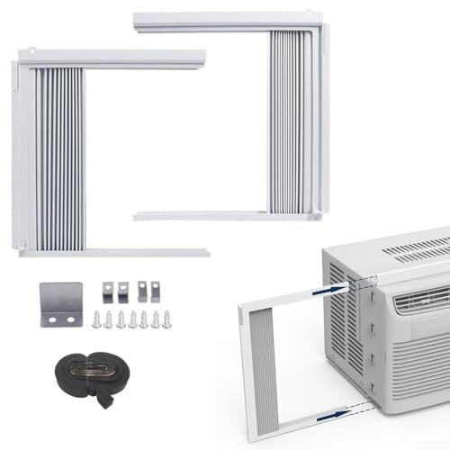 Verstellbares Fenster-AC-Seitenpaneel-Set, energieeffiziente Isolierung, windblockierend, hitzebeständig, ABS-PVC-Rahmen-Set von Jayruit