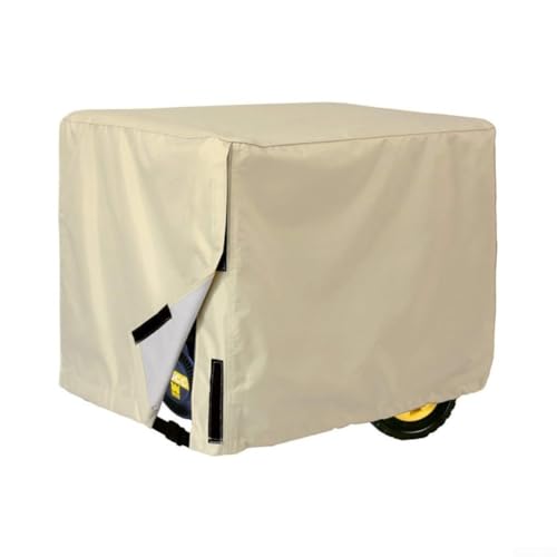 Wasserdichte Generatorabdeckung mit strapazierfähigem 420D-Polyestergewebe, reiß- und staubdichtes Design für den Außenbereich (beige) von Jayruit